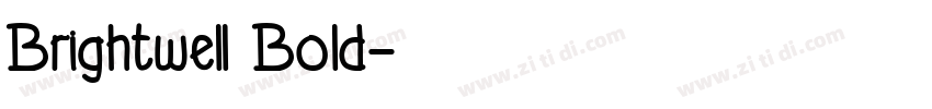 Brightwell Bold字体转换